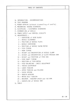 Elna 6000 sewing machine service manual Preview image 2