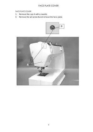 Comprehensive Service Manual for Eina Sewing Machines (2003, 2005, 2007) Preview image 5