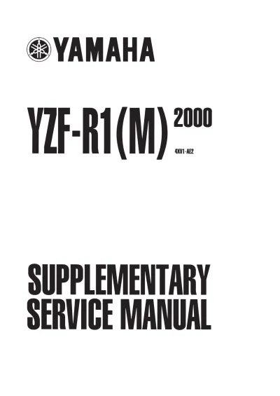 Preview: Yamaha YZF-R1(M) Service & Repair Manual 1998–2001 (P/N LIT-11616-13-46)