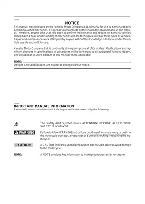 1998-2001 Yamaha YZF-R1(M) service manual Preview image 4