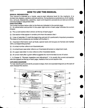 Yamaha YZF1000R Service Manual (1996) - Comprehensive Motorcycle Repair Guide Preview image 4