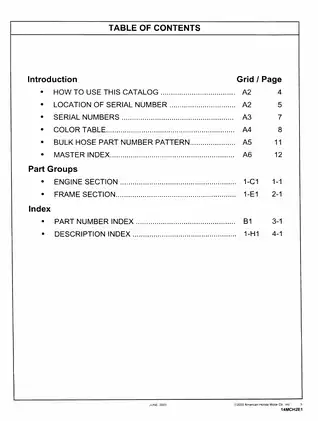 2002-2009 Honda VTX1800, VTX1800C parts catalog Preview image 2