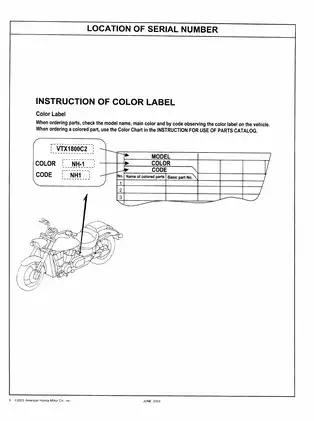 2002-2009 Honda VTX1800, VTX1800C parts catalog Preview image 5