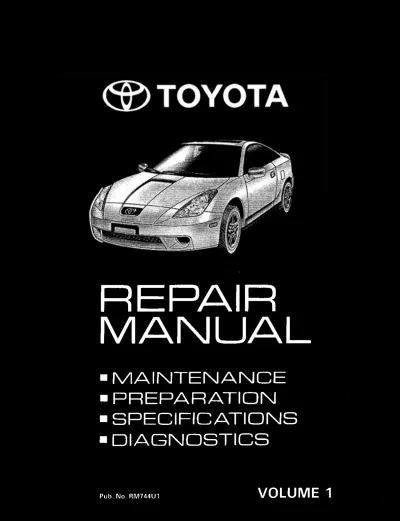Preview: Toyota Celica ZZT230 & ZZT231 Repair Manual OEM (P/N RM744U1)