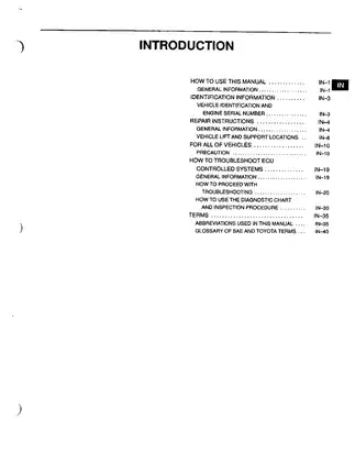 2000 Toyota Celica Maintenance and Repair Manual - ZZT230/231 Series Preview image 5