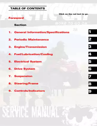 2008 Arctic Cat 366 repair manual Preview image 2