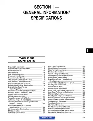 2008 Arctic Cat 2Stroke Snowmobile Service Manual Preview image 3
