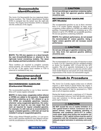 2008 Arctic Cat 2Stroke Snowmobile Service Manual Preview image 4