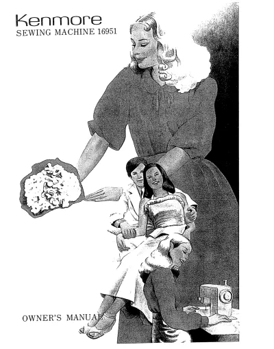 Preview: Kenmore 16951 Model 385 Zigzag Sewing Machine Owner's Manual (P/N 650800012)
