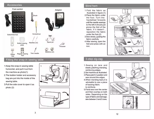 EURO-PRO Sewing Machine User Manual | Comprehensive Guide & Troubleshooting Preview image 4