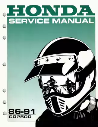 1986-1991 Honda CR250R service manual Preview image 1