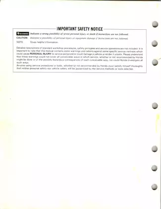 Honda Motorcycle Service Manual: Comprehensive Guide for Maintenance and Repair Preview image 2
