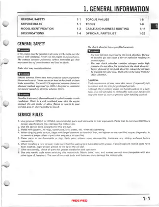Honda Motorcycle Service Manual: Comprehensive Guide for Maintenance and Repair Preview image 4