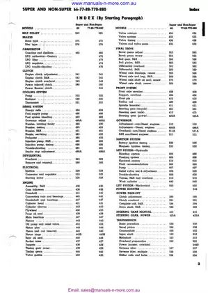 1954-1967 Oliver™ Super 66, Super 77, Super 88, 770, 880 row-crop tractor shop manual Preview image 4