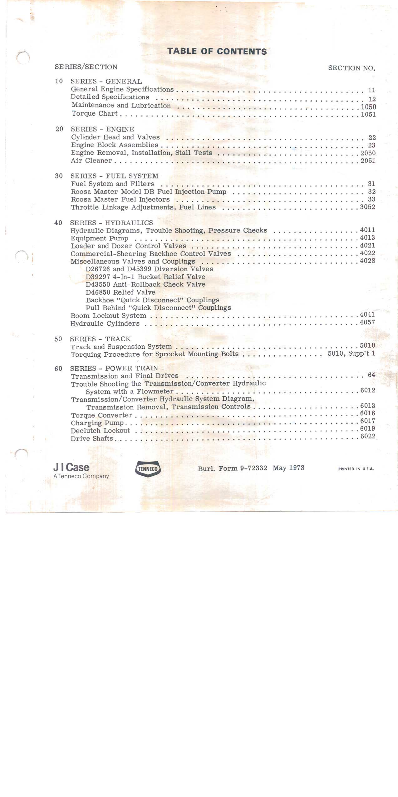 Case 450 tractor carwler service manual Preview image 2