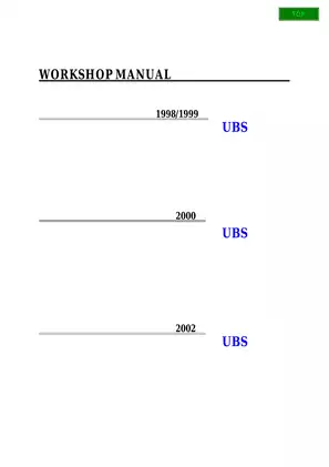 1998-2002 Isuzu Trooper Bighorn 4JG2 4JX1 6VD1 6VE1 workshop manual Preview image 2