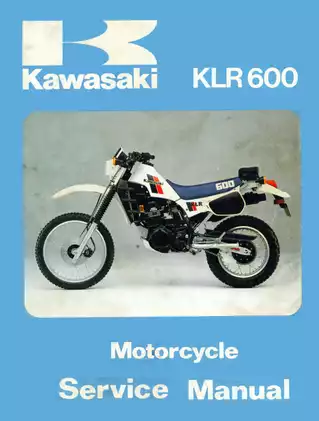 Kawasaki KL600-A1 Motorcycle Service Manual | Comprehensive Guide for Mechanics
