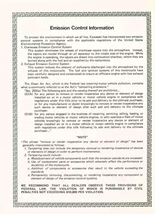 Kawasaki KL600-A1 Motorcycle Service Manual | Comprehensive Guide for Mechanics Preview image 5