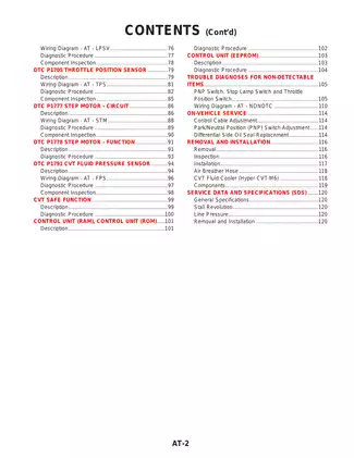 1999-2002 Nissan Primera P11-144 repair and service manual Preview image 2