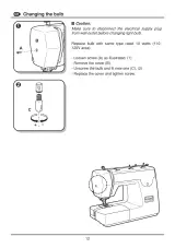 2004 EURO-PRO 7133 Sewing Machine Instruction Manual – preview page 4