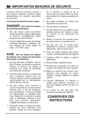 EURO-PRO Model 7133 Instruction Manual - Comprehensive Sewing Guide Preview image 5