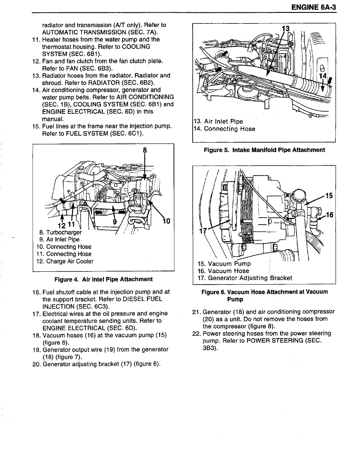 1993 Isuzu NPR GMC W4 Chevy 4000 4BDT2 diesel engine manual Preview image 4