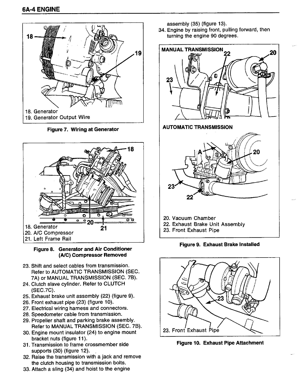 1993 Isuzu NPR GMC W4 Chevy 4000 4BDT2 diesel engine manual Preview image 5