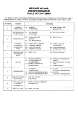 Isuzu Chevrolet GMC Commercial Truck Forward Tiltmaster NPR HD NQR W3500 W4500 W5500 1999–2001 Service Manual (P/N NPD01-WSM-CO1) – preview page 5
