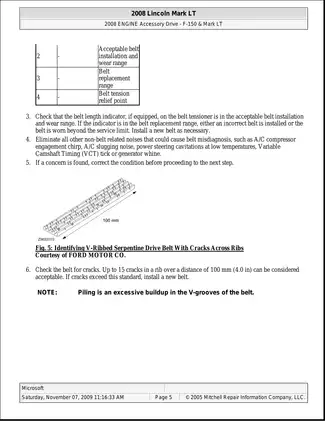 2005-2008 Lincoln Mark LT shop manual Preview image 5