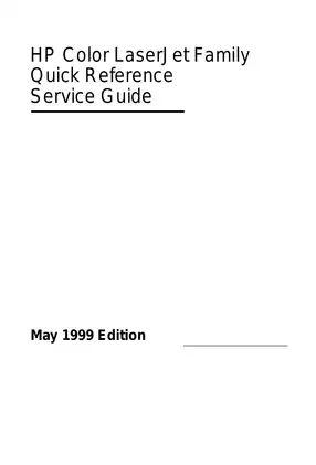 HP LaserJet Color 4600, 4610, 4650 color laser printer service guide Preview image 3