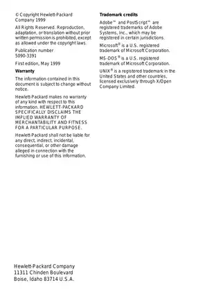 HP LaserJet Color 4600, 4610, 4650 color laser printer service guide Preview image 4