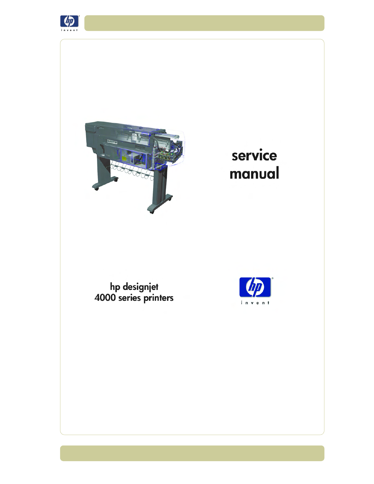 HP DesignJet 4000, 4020 large-format printer service guide Preview image 3