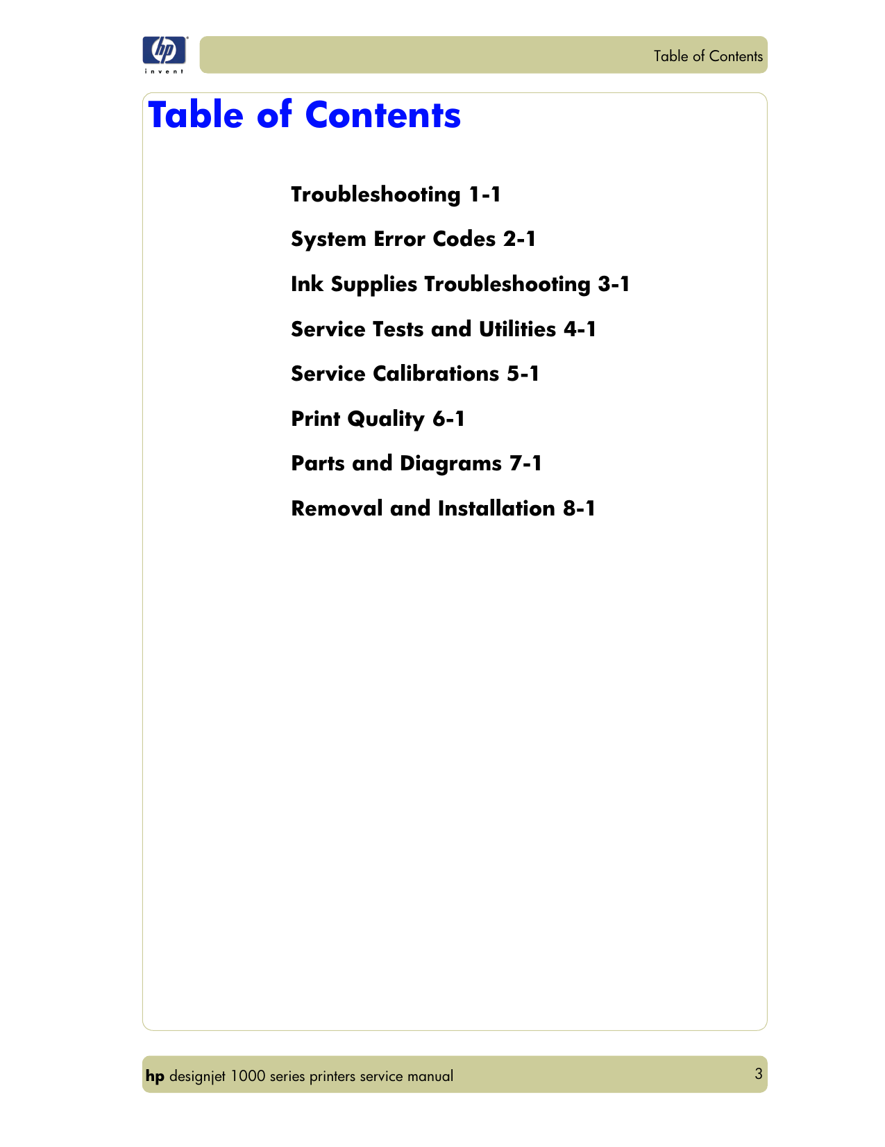 HP DesignJet 4000, 4020 large-format printer service guide Preview image 5