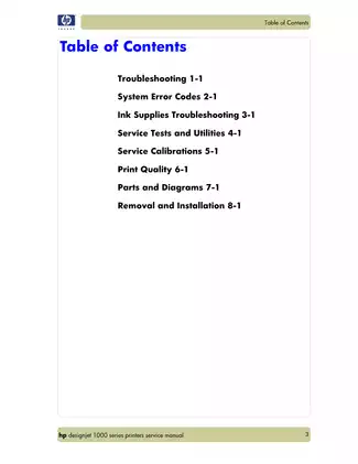 HP DesignJet 4000, 4020 large-format printer service guide Preview image 5