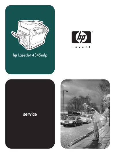 Preview: HP LaserJet 4345mfp / 4345x mfp / 4345xs mfp / 4345xm mfp Service Manual (P/N Q3942-90950)