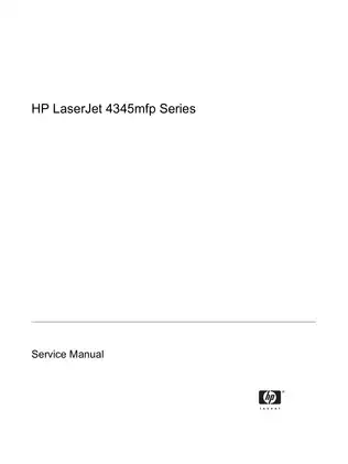 HP LaserJet 4345 multi-function printer service guide Preview image 3