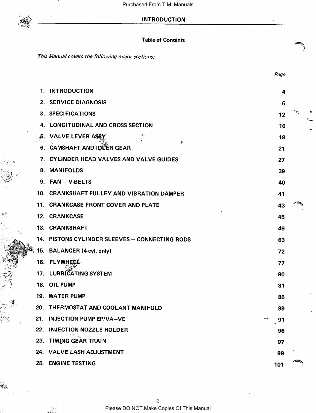 Case IH 1255 & 1455 Workshop Manual - Comprehensive Diesel Engine Service Guide Preview image 3