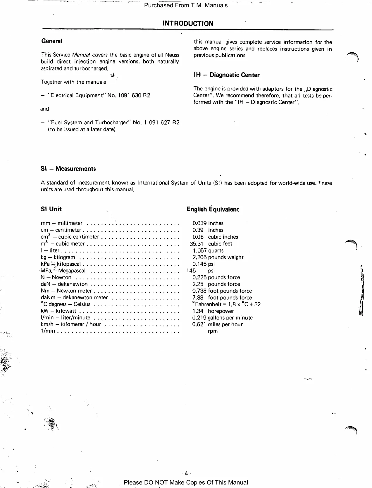 Case IH 1255 & 1455 Workshop Manual - Comprehensive Diesel Engine Service Guide Preview image 5