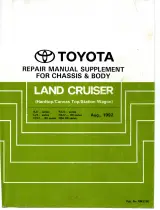 1992 Toyota Land Cruiser 70 & 80 Series Chassis & Body Repair Manual Supplement (P/N RM315E) – preview page 1