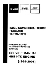 1999–2001 Isuzu CHEVY GMC 4HE1-TC Diesel Engine Service Manual (P/N NPD01-ESM-C01) – preview page 1