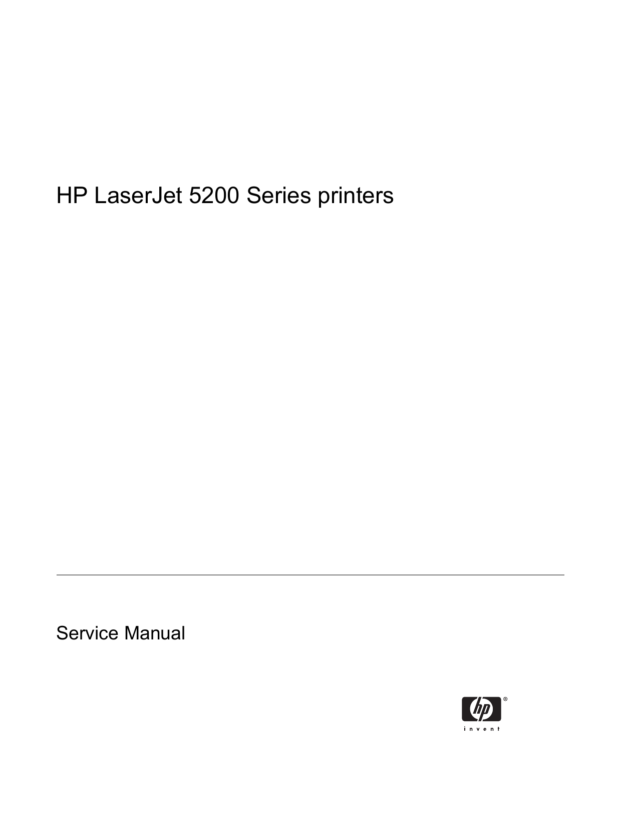 HP Laser Jet 5200 laser printer service guide Preview image 3