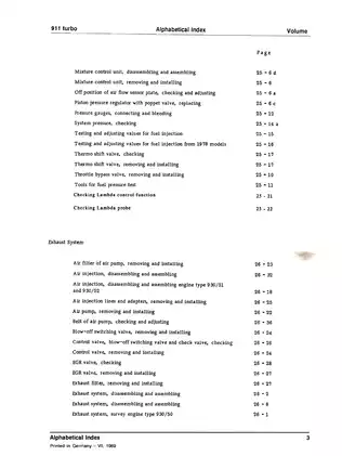 1975-1989 Porsche 911 turbo workshop manual Preview image 5