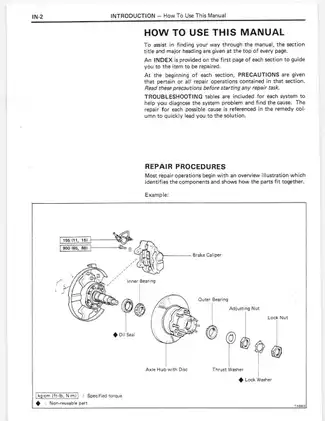 1984-1990 Toyota Land Cruiser FJ62, FJ70, FJ73, FJ75, BJ60, BJ70, BJ73, BJ75, HJ60, HJ75 repair manual Preview image 5