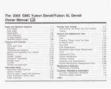 2003 GMC Yukon Denali & Yukon XL Denali OEM Owner Manual (P/N S2316 A) – preview page 2