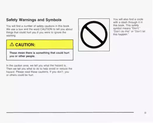 2003 GMC Yukon Denali Owner Manual Preview image 4