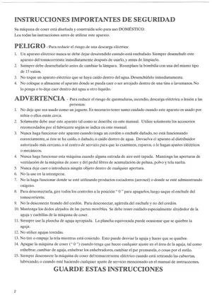 MyLock 204D Instruction Manual - Comprehensive Guide for Safe Sewing Machine Operation Preview image 4