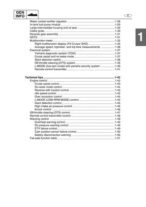 2008 Yamaha FX, SHO, FX, Cruiser, SHO WaveRunner service manual Preview image 5