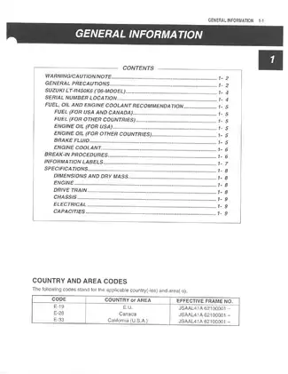 2006 Suzuki LT-R 450 ATV manual Preview image 1