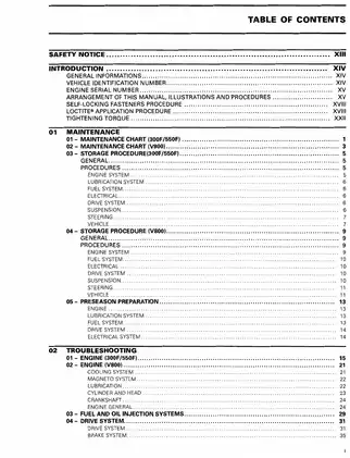 2008 Bombardier Ski-Doo XP,  Rev XP and RF series snowmobile service manual Preview image 1