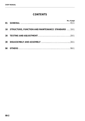 Komatsu WA250-5H, WA250PT-5H wheel loader shop manual Preview image 2